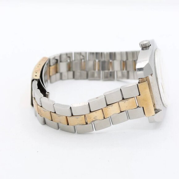 Vintage 35mm Caravelle Faded Blue Tropical Men's Automatic Wristwatch Steel - Picture 9 of 10